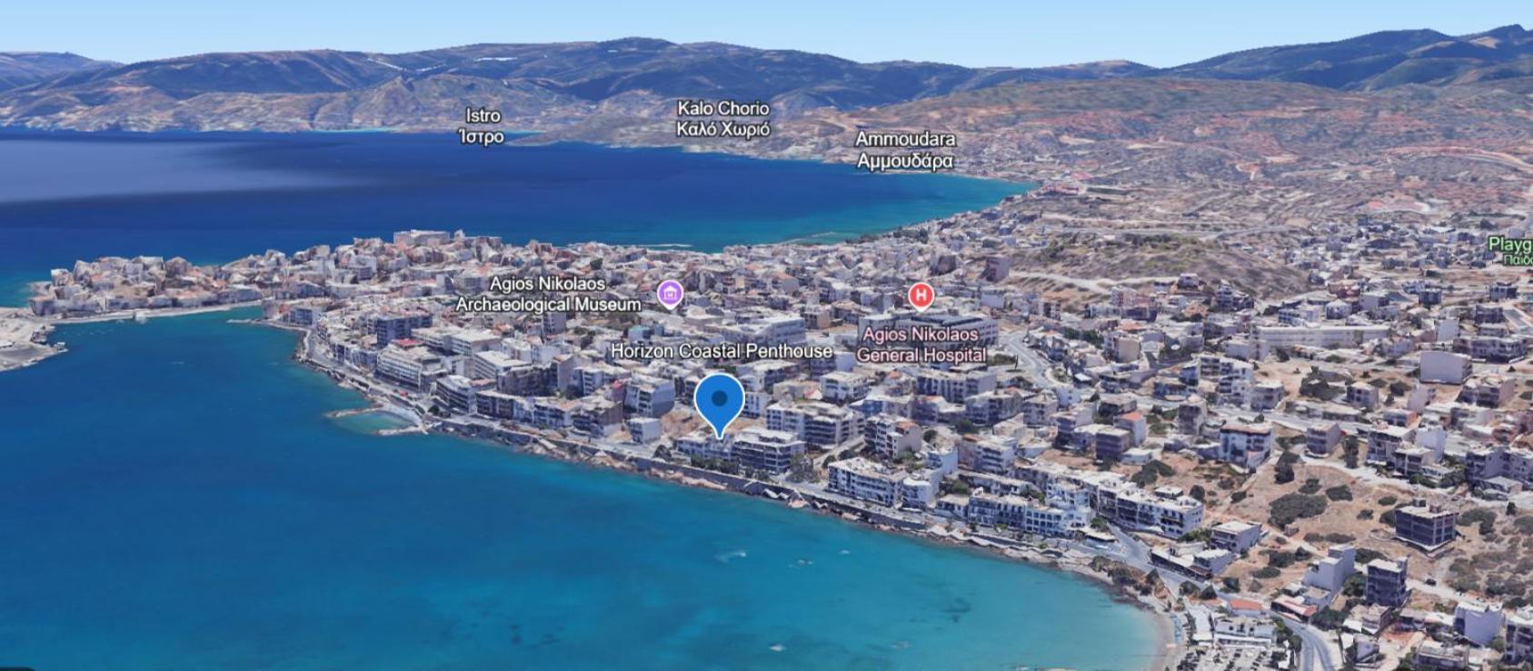 Horizon Central Apartment Amazing View Agios Nikolaos Exteriör bild